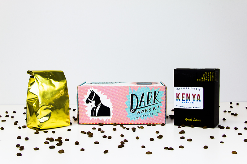 Custom Dark Horse Coffee box.