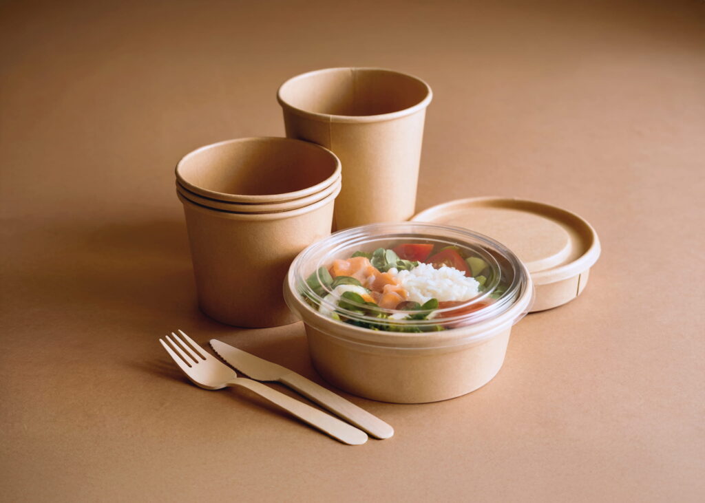 kraft paper food packaging containers